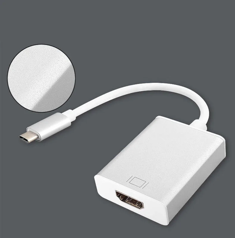 USB C Тип к HDMI адаптер HD ТВ видео кабель конвертер для MacBook samsung Galaxy S10 + S10e huawei DELL ASUS ПК