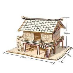 Уникальный Longmen ИНН трёхмерная головоломка-пазл на заказ Детские Обучающие ручной работы Diy древние архитектурные творческие игрушки