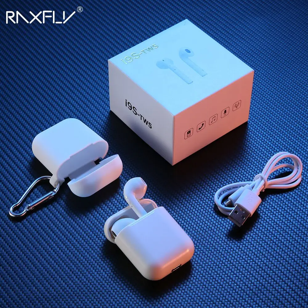 

RAXFLY i9s TWS Bluetooth Earphone Wireless Mini Bluetooth Headphone In-Ear Headset For Air pods With Charging Box Mic 3D Stereo