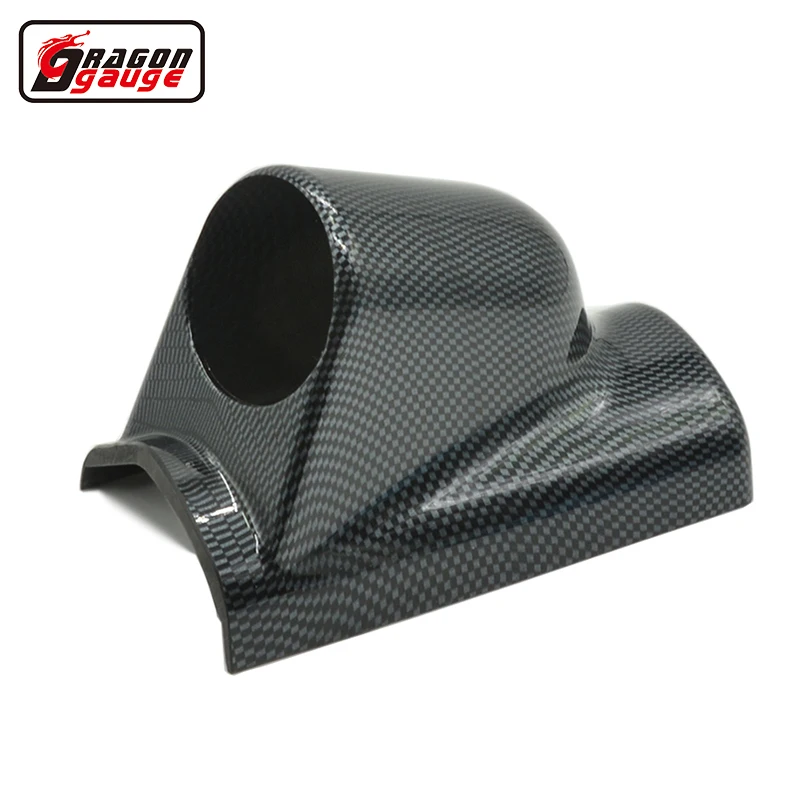 

Dragon gauge 52mm plastic Single hole carbon Lines A Pillar Car Gauge pods left driving Auto Volt gauge Pods