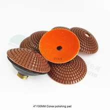 Best Price SHDIATOOL 7pcs 4" #200 bowl shaped wet diamond polishing pads with rubber backer M14 thread Diameter 100mm convex sanding disc Best Price SHDIATOOL 7pcs 4" #200 bowl shaped wet diamond polishing pads with rubber backer M14 thread Diameter 100mm convex sanding disc