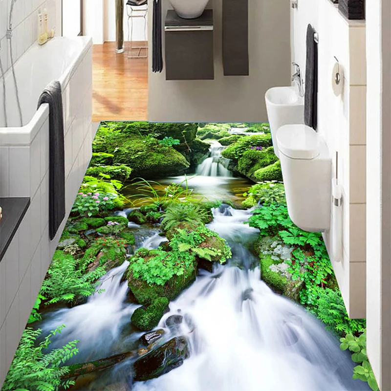 Pvc Autoadesivo 3d Wallpaper para Banheiro e Quarto pvc autoadesivo 3d wallpaper para banheiro quarto 02