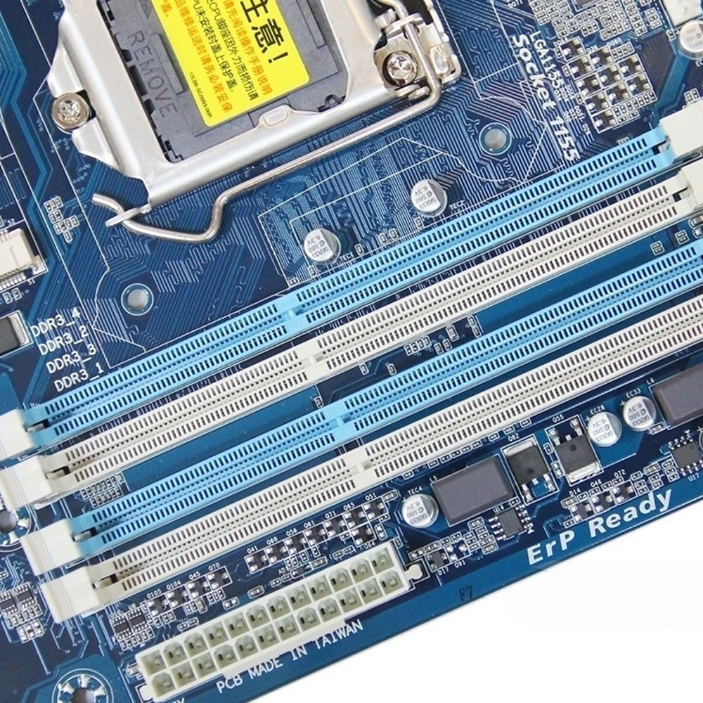 Оригинальная б/у рабочего стола материнской платы Gigabyte GA-Z68P-DS3 Z68 LGA 1155 Core i7 i5 i3 DDR3 32G SATA3 USB2.0 HDMI PCI-E 3,0 блок питания ATX