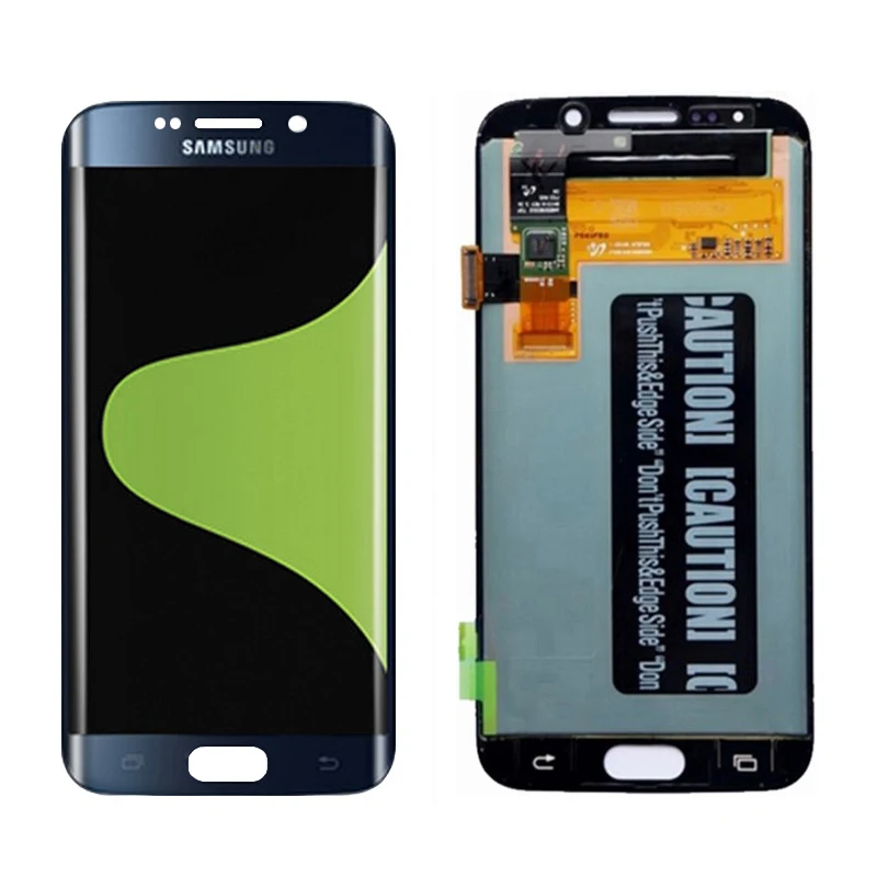 5,1 ''дисплей для SAMSUNG Galaxy S6 Edge lcd G925 G925I G925F сенсорный экран дигитайзер с рамкой с сервисным пакетом - Цвет: Black No Frame