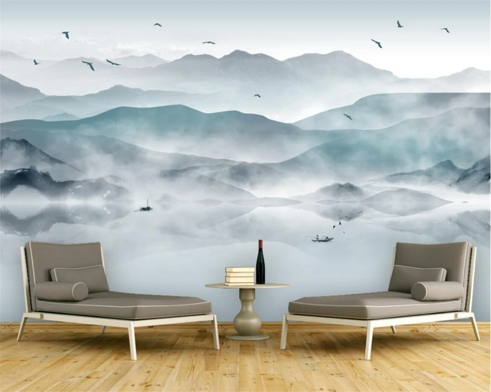 Beibehang пользовательские обои природа Горный пейзаж, 3D Фото Обои фреска спальня гостиная ТВ Настенные обои для стен 3 d