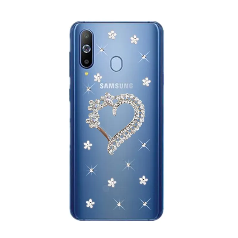 

For Samsung Galaxy A8S J4 J6 Plus S10 S10E A7 2018 case Love crystal clear phone cover bumper For Galaxy J7 neo J5 2016 A5 2017
