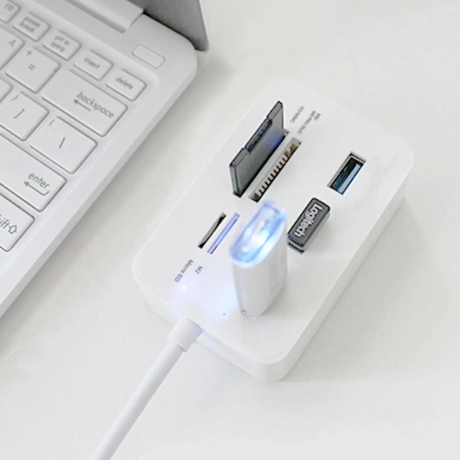 Micro USB Hub 3,0 Combo 3 Порты сплитер Мощность адаптера TF/SD/MS/M2 Card Reader все в одном ПК компьютер карты читателей