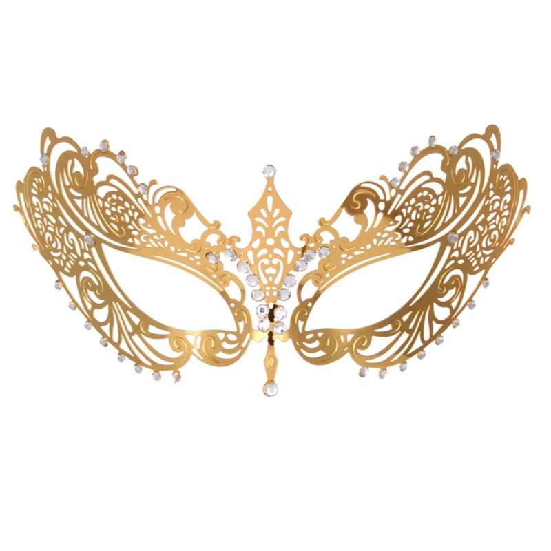 

Sexy Women Metal Masquerade Mask For Carnival Halloween Masquerade Half Face Ball Party Masks For Adults Festive Party Supplies
