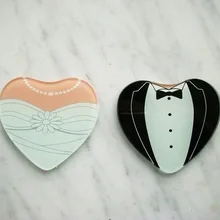 Подстаканник 200 шт Невеста и 200 шт мантия жениха Свадебные стеклянные подставки свадебный душ сувениры