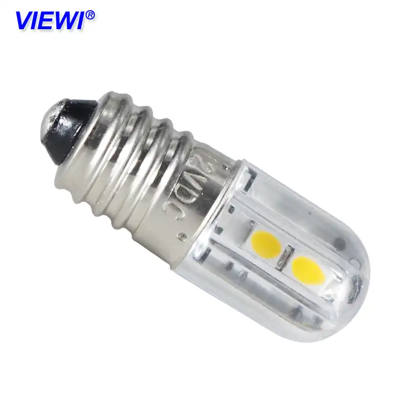 10x E10 Led Lights Dc 6 12 24 36 48 Volt Instrument Bulb Lamp 1w Car Auto Indicator Warning Signal Bulbs 6v 24v 12v White Light