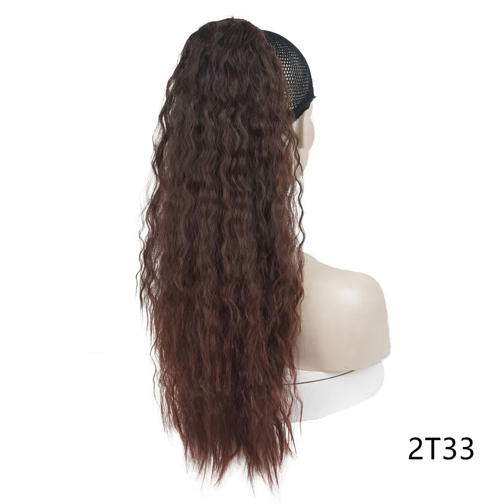 StrongBeauty женский кудрявый парик длинный шнурок хвост Синтетический волос хвостики из волос расширение 24 дюймов шиньоны