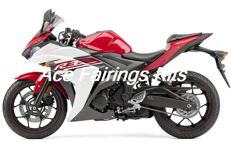 4 подарка YZF R3 R25 ABS впрыска обтекателя комплект для Yamaha YZFR3 YZFR25 полный набор обтекателей обвесов Cowling красный белый