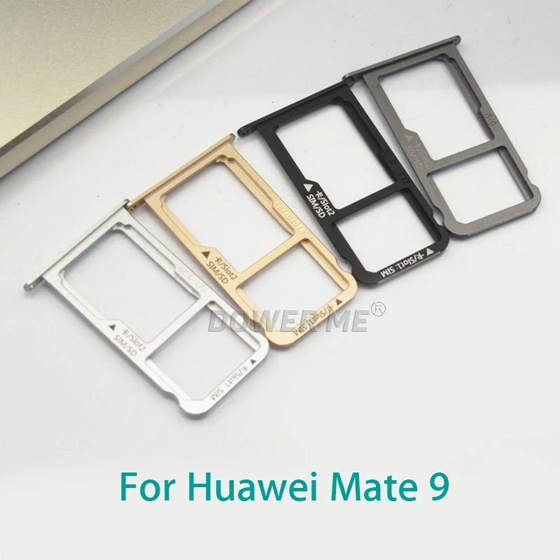 Dower Me Nano Sim Card SIM Tray +Micro SD Card Holder Adapter For Huawei Mate 9 Replacement