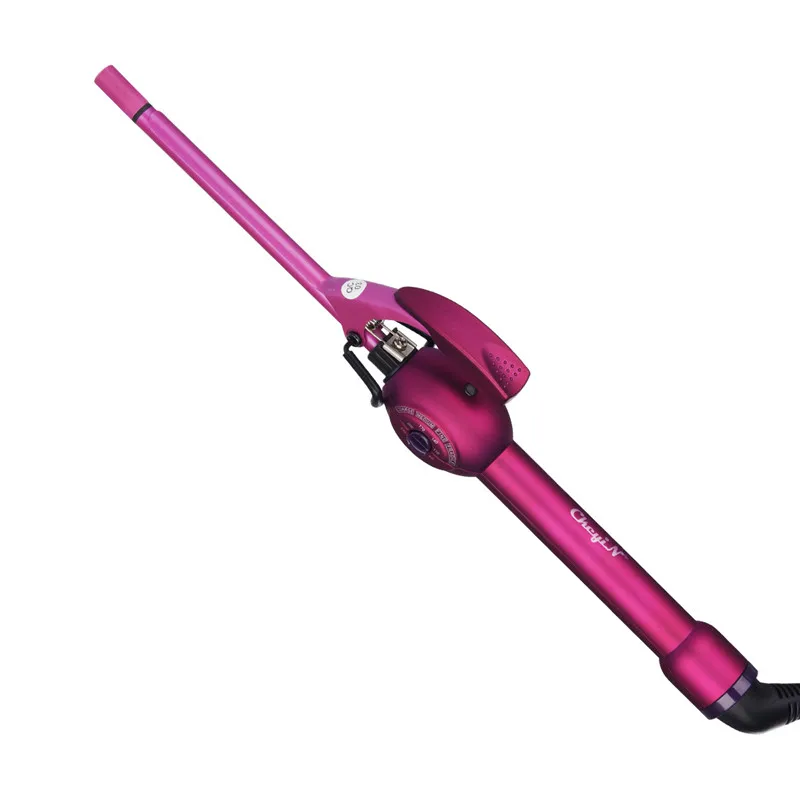 110-240V Men's Curling Iron 9mm Diameter Very Small Curlers Child's Curly Waver Pear Flower Cone Curling Ceramic Coating Barrel