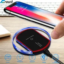 [Qi Беспроводной Зарядное устройство 10 Вт], Беспроводной Зарядное устройство светодиодный зарядного устройства для Samsung Galaxy S8 S7 S8 Plus Note 8 S6 края для IPhone X 10 8