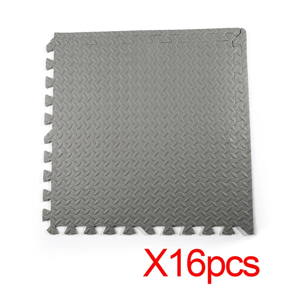 

16PCS Grey Durable Interlocking Eva Foam Mats Pads Garage Room Floor Mat Road Play Mat For Kids Carpet Baby Toys Toiletry Kits