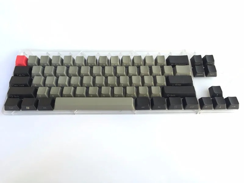 Прохладный Джаз черный серый смешанный Dolch толстый PBT 104 87 68 61 колпачки для ключей OEM профиль колпачки для MX механическая клавиатура