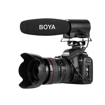 BOYA BY-DMR7 Super Cardioid Condenser Microphone with LCD Display Micro HDSC Card Compartment for DSLR Video Camera Camcorder BOYA BY-DMR7 Super Cardioid Condenser Microphone with LCD Display Micro HDSC Card Compartment for DSLR Video Camera Camcorder