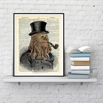 

Star Wars Chewbacca Dictionary Art Posters And Prints Home Decoration Wall Art Canvas Painting Decoration Pictures