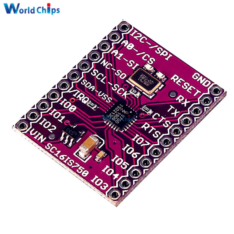 CJMCU 750 SC16IS750 Одноместный UART с I2C Bus/SPI интерфейс для промышленного управления|uart spi|c c