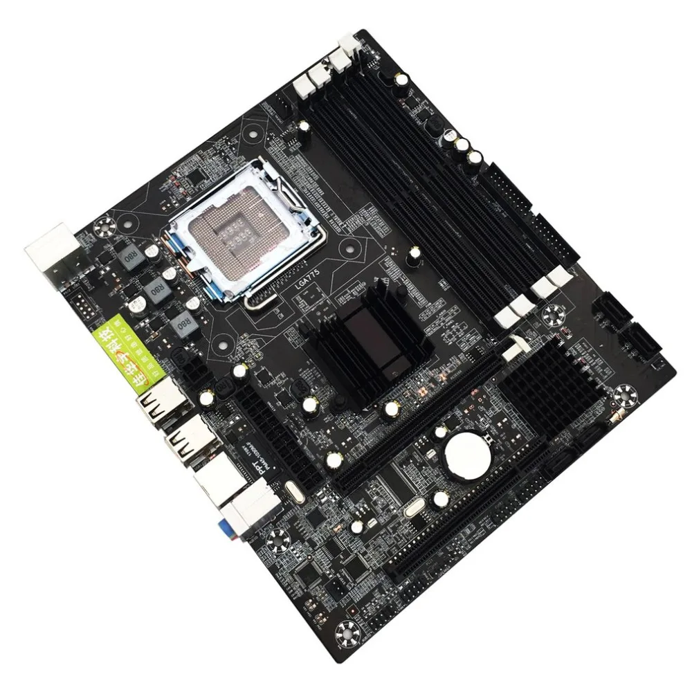 مقبس 771/775 العملي كمبيوتر مكتبي اللوحة ل إنتل P45 يدعم 4 فتحات DDR2 800 المزدوج قناة اللوحة