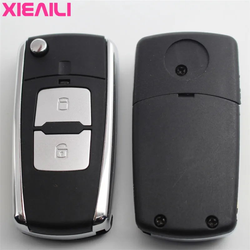 

XIEAILI OEM 2Button Modified Flip Folding Remote Key Case Shell For Hyundai Elantra/Tucson No Battery Holder S490