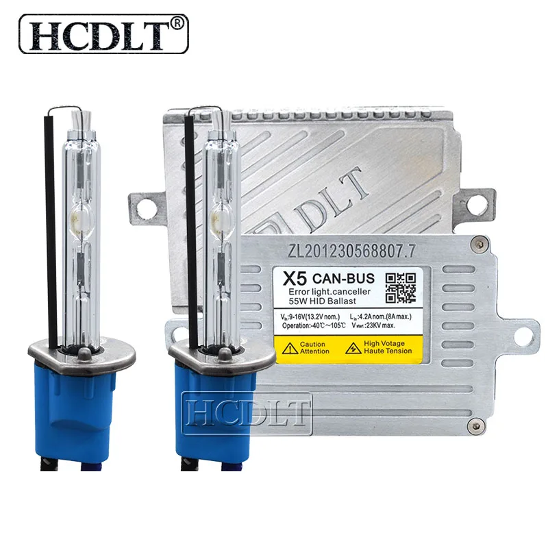 HCDLT 12 В 55 Вт ксеноновый H7 HID Canbus комплект автомобильного освещения DLT X5T балласт 5500K