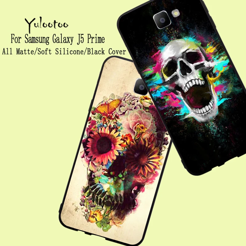 Yulootoo Protective Covers For Samsung Galaxy J5 Prime Case All Matte Soft Silicone Black Back Cover Free Shipping Phone Cases |