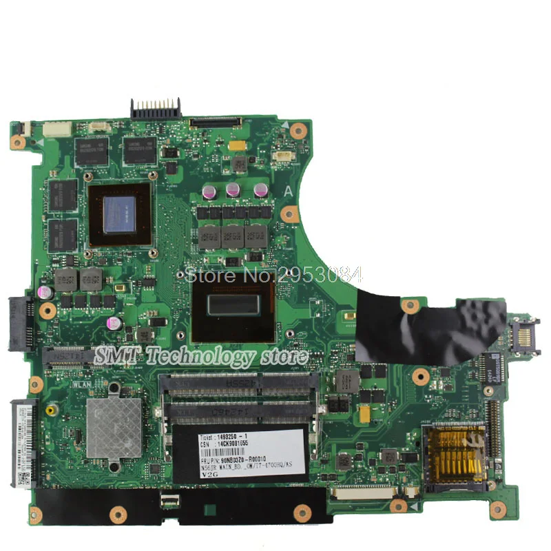 N56JK I7-4700HQ GTX860M 2G اللوحة الأم ل ASUS N56J N56JK G56JK REV2.0 اللوحة اختبار موافق الشحن جودة Assurancev