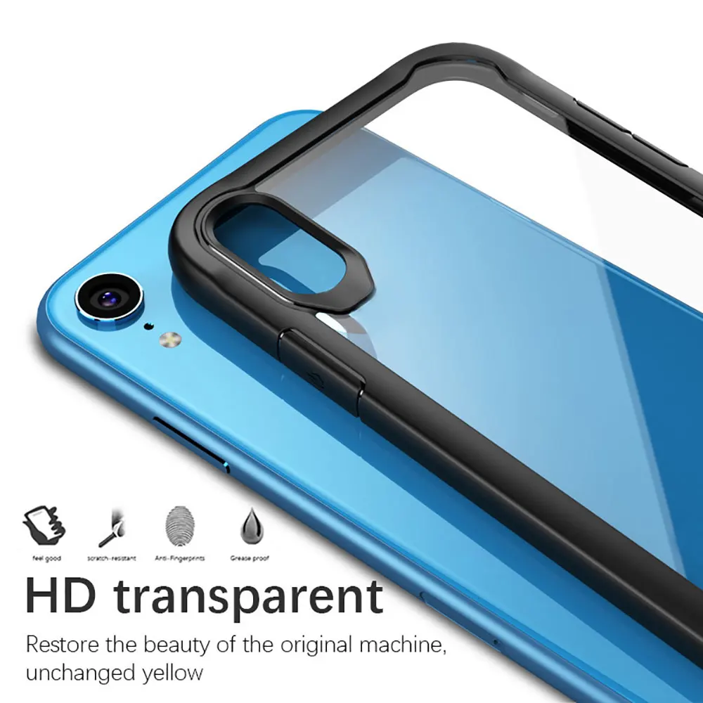 KISSCASE TPU Edge Armor Case For Xiaomi Mi 8 A2 Lite Max 3 Clear PC Back Phone Cover Redmi Note 6 5 Silicone Cases |