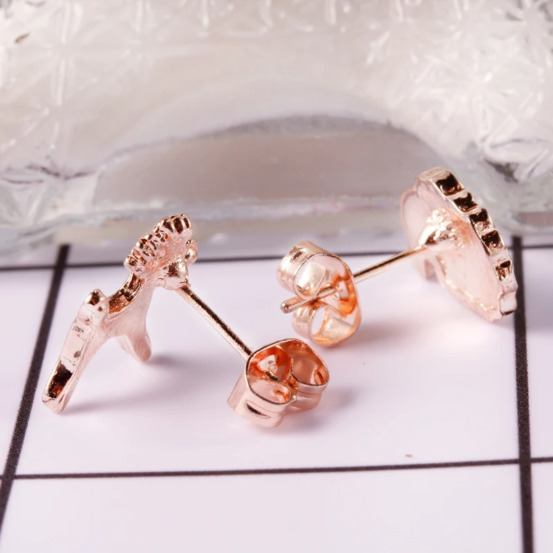 Quasimodo Christmas Earrings Santa Claus Studs Inlaid With Zircon For Women Christmas Decorations Female Christmas Party Jewelry (7)