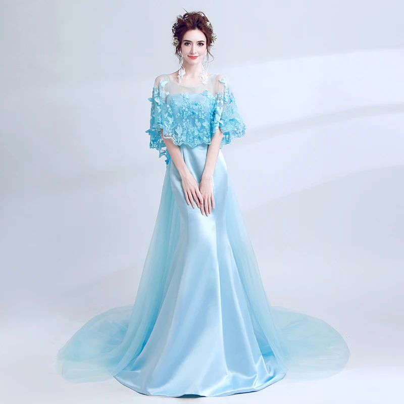 

New Arrival Women Summer Sweet Elegant Short Sleeve Floor-length Round Neck Summer Dress AKN-070