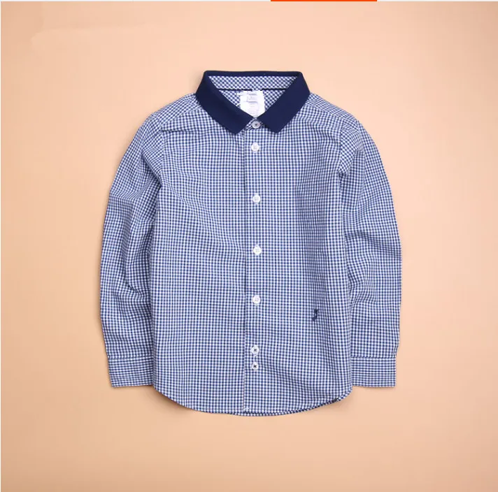 

Brand Hot Sale Children Boys Shirts Cotton Solid Kids Shirts Clothing For 6M-12 Years Wear YF2
