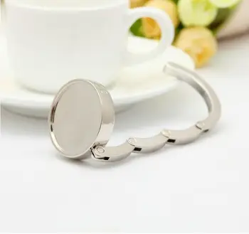 

Blank DIY Foldable Handbag Hanger Bag Purse Hanger folding Hook Holder for Restaurant Table SN093