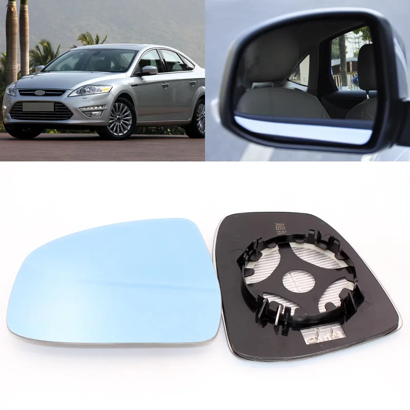 Зеркало бокового вида для Ford Mondeo 2007-2013 синее стекло с подогревом основания 1 пара |