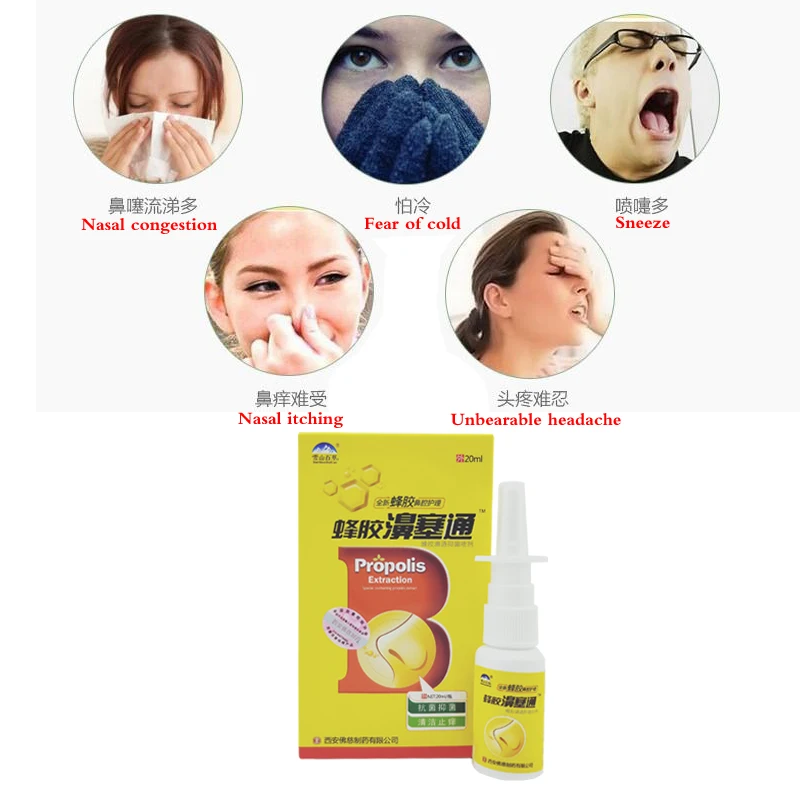 Nasal Sprays Chronic Rhinitis Sinusitis Spray Chinese Traditional Medical Herb Spray Rhinitis Treatment Nose Care health care