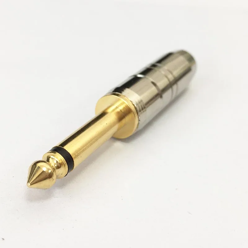 

6.35mm 6.5 connector male mono soldering plug for microphones audio equipment terminal