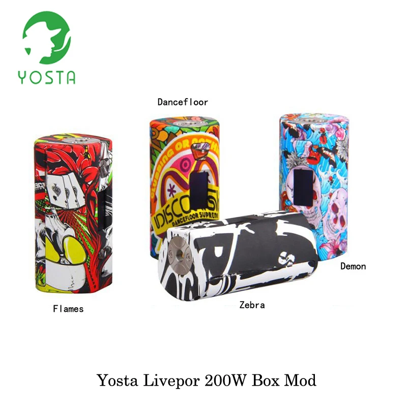 Электронные сигареты Yosta Livepor 200 бокс мод Вт питается от двойной батареи 18650