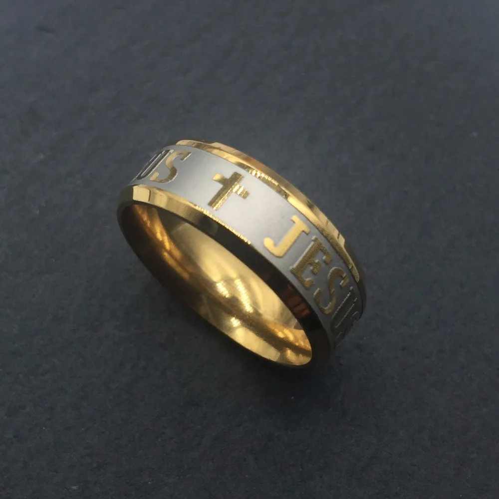 Никогда не исчезают 8 мм 18KF Gold filled 316L нержавеющая сталь мужские и женские