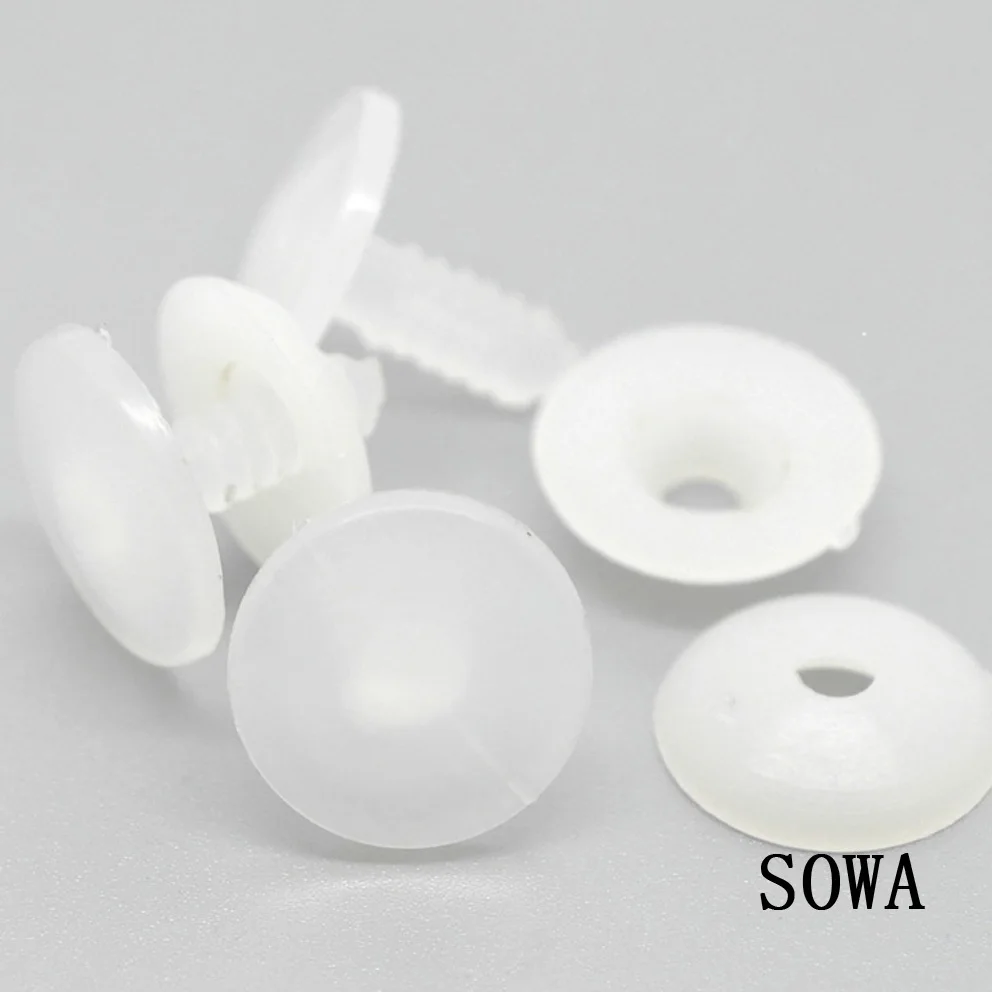 

Free Shipping Size20x20mm White Plastic Doll Joints Doll Accessories For Toys Doll Making Crafts DIY 50PCS(25sets)