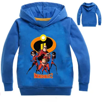 

Z&Y 2-14Years Toddler Sweatshirt costume The Incredibles 2 Boys Hoodie Kids Jogger Girl Hoodies Moleton Long Sleeve Bike Jumper
