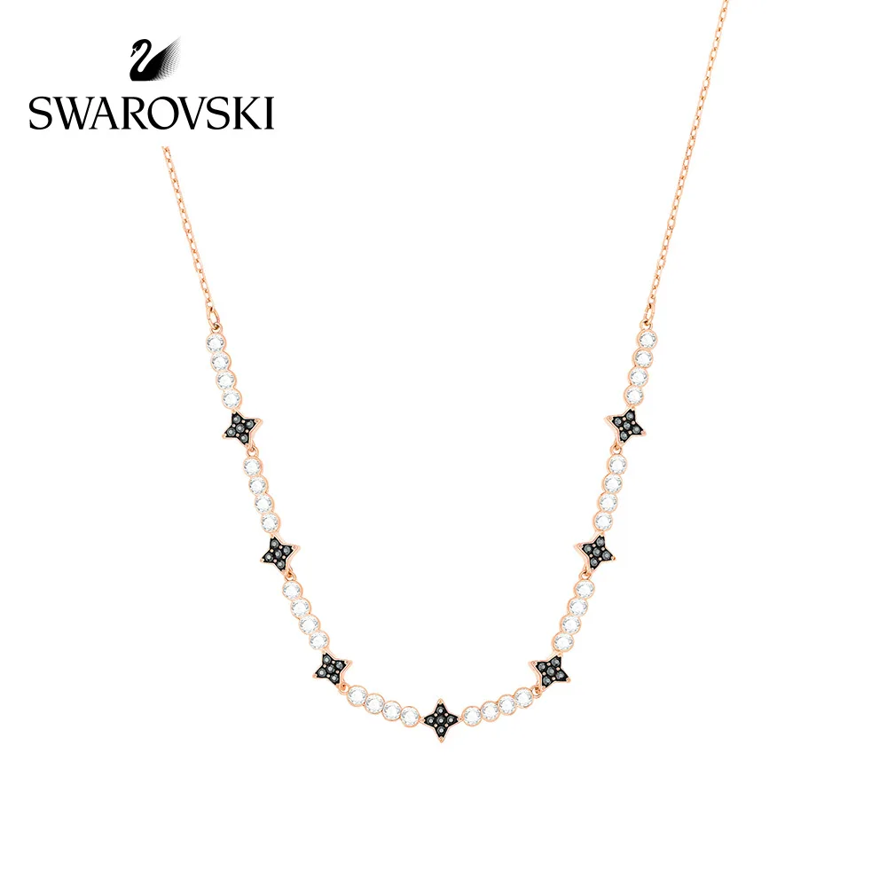 

Original Genuine Swarovski Halve Star Symbol Necklace Personality Jewelry Womens Necklaces Crystal Necklace5348901