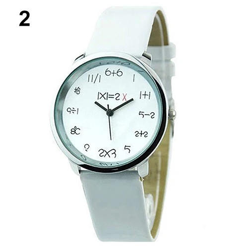 

2016 New Women Lady Girl Mathematics Dial Ladies Quartz Fashion Wrist Watches Birthady Gifts 8HP7
