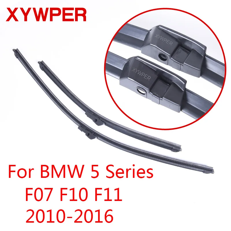 XYWPER стеклоочистителей для BMW 5 серии E60 E61 F07 F10 F11 2004 2005 2006 2007 2008- автомобильные аксессуары из мягкой резины салфетки для автомобилей - Цвет: Белый