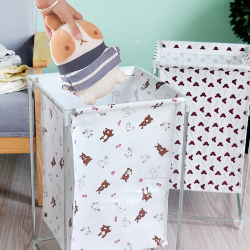 

Large Laundry Storage Basket Shelf Foldable Pouch Washing Case For Dirty Clothes Sorter Hamper Oxford Waterproof Organizer Bags