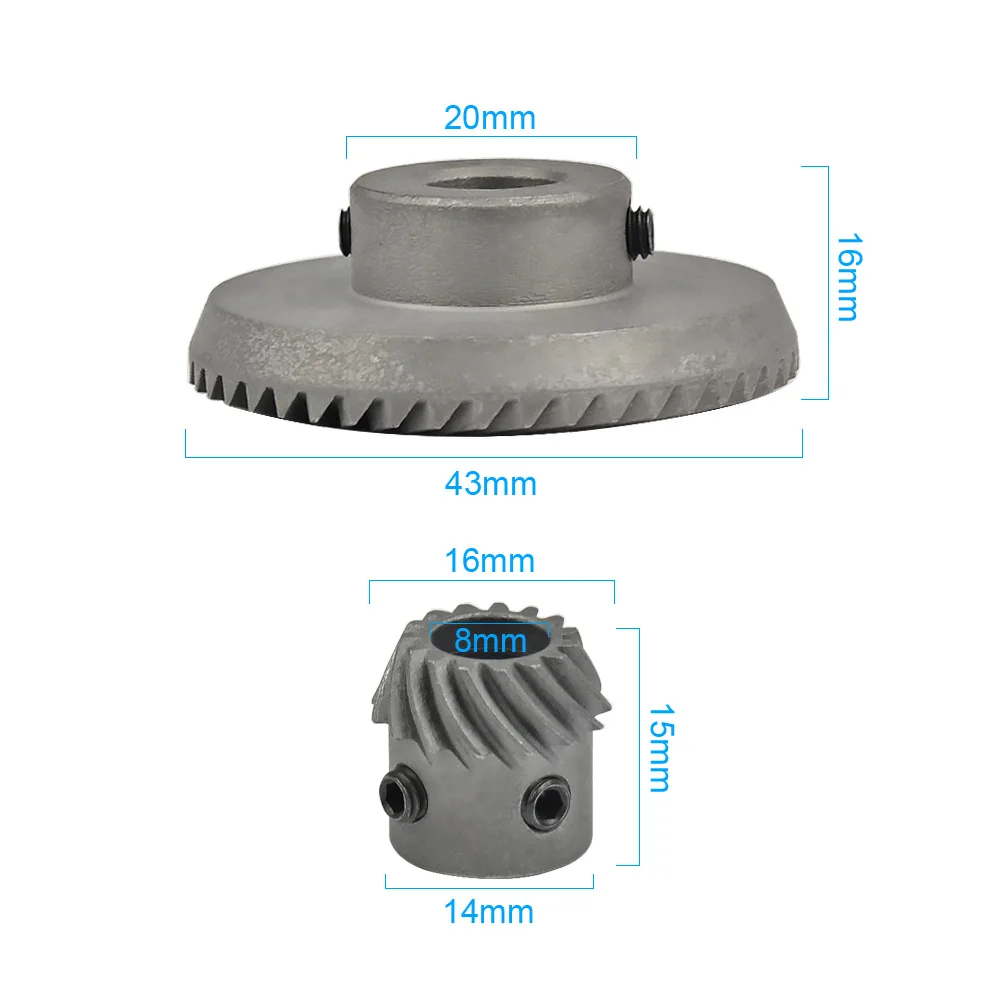 Aiyima 1 par 1 módulo 1:3 engranaje cónico espiral pequeño acero al carbono engranaje helicoidal herramientas eléctricas Arco no estándar diente Aiyima 1 par 1 módulo 1:3 engranaje cónico espiral pequeño acero al carbono engranaje helicoidal herramientas eléctricas Arco no estándar diente