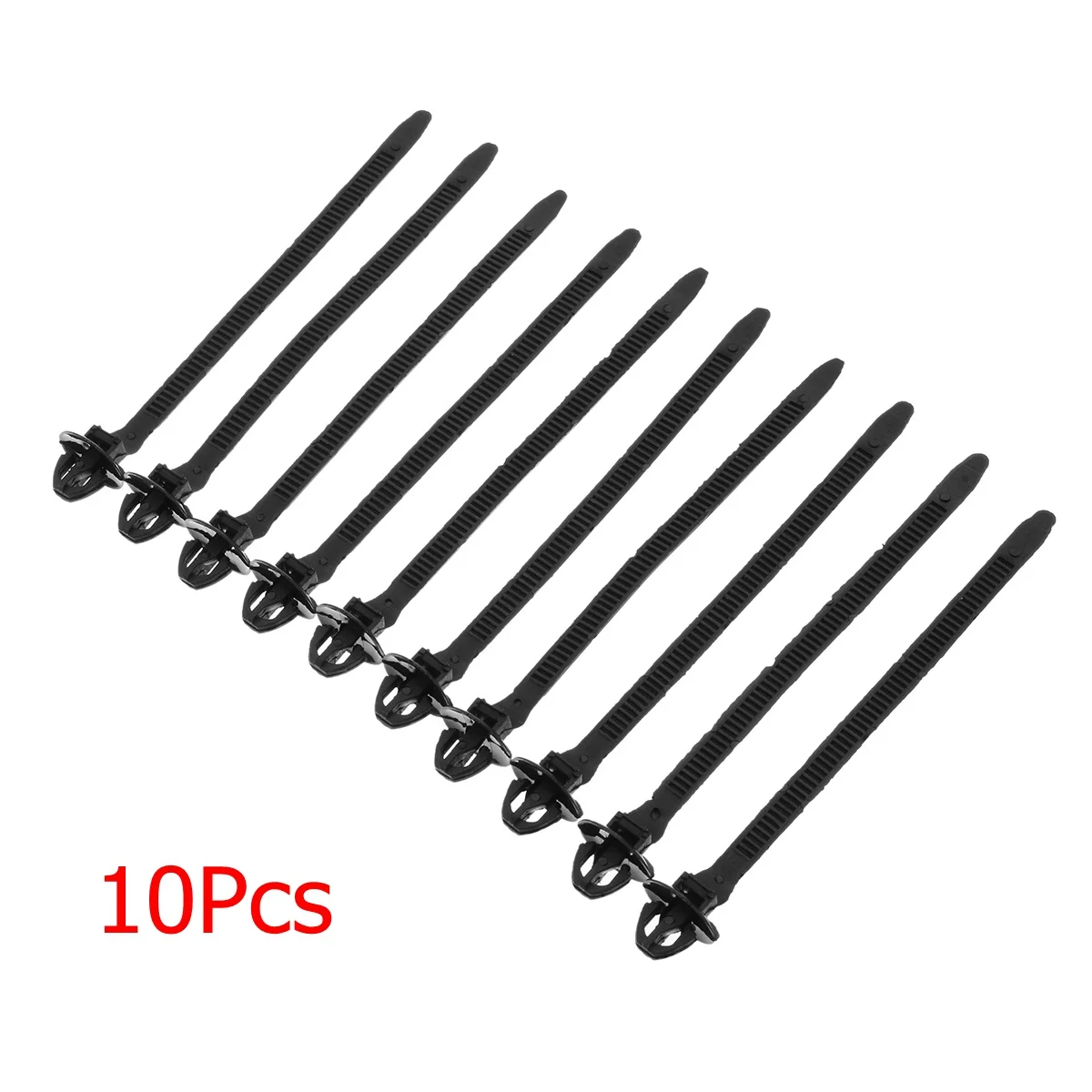 10 шт. 105 мм x 5 мм нейлоновая стяжка кабель фиксированный общие крепежные зажимы