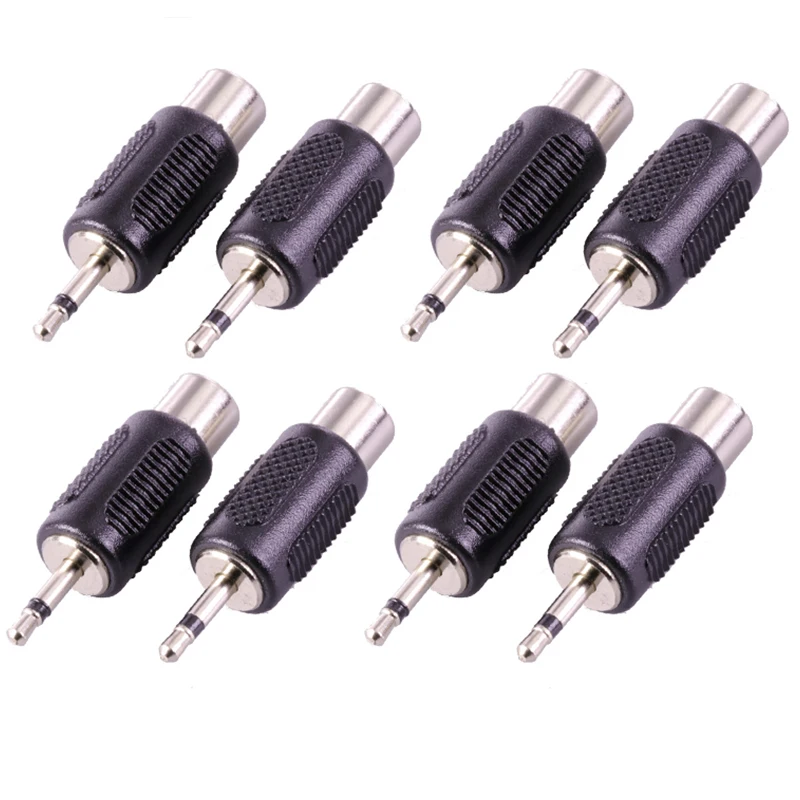 10Pcs Jack 2.5mm Mono Male Plug to RCA female connector Nickle Plated Speaker Audio Adapter | Обустройство дома