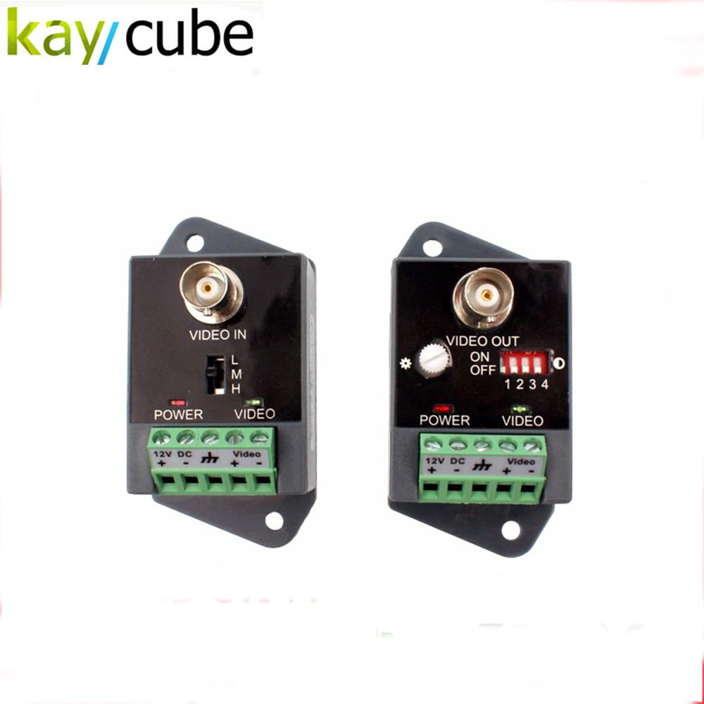 

1Pair Up To 2400M Single Channel HDTVI HDCVI AHD-HD Receive and Transmit Active Video Balun