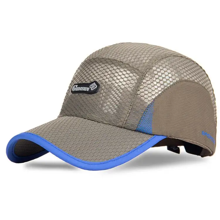 Лето Мужская сетки Кепки бейсбольныей козырек однотонная бейсболка солнцезащитная Кепка Мужская дышащая здоровья Прохладный шляпа для Для мужчин Для женщин - Цвет: ArmyGreen